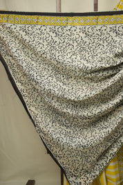 Yellow HBP Cotton Saree - SRYCS3400