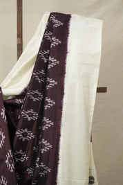 Wine Pochampalli Silk Ikat Saree - SRWPSIS291