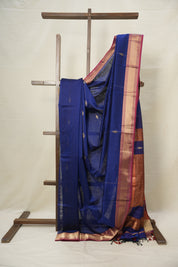 Blue Maheshwari Saree - SRBMS903