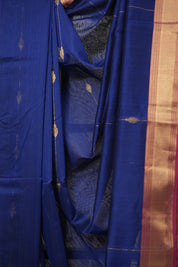 Blue Maheshwari Saree - SRBMS903