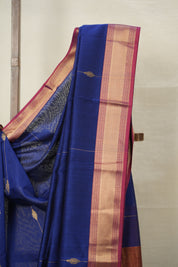Blue Maheshwari Saree - SRBMS903