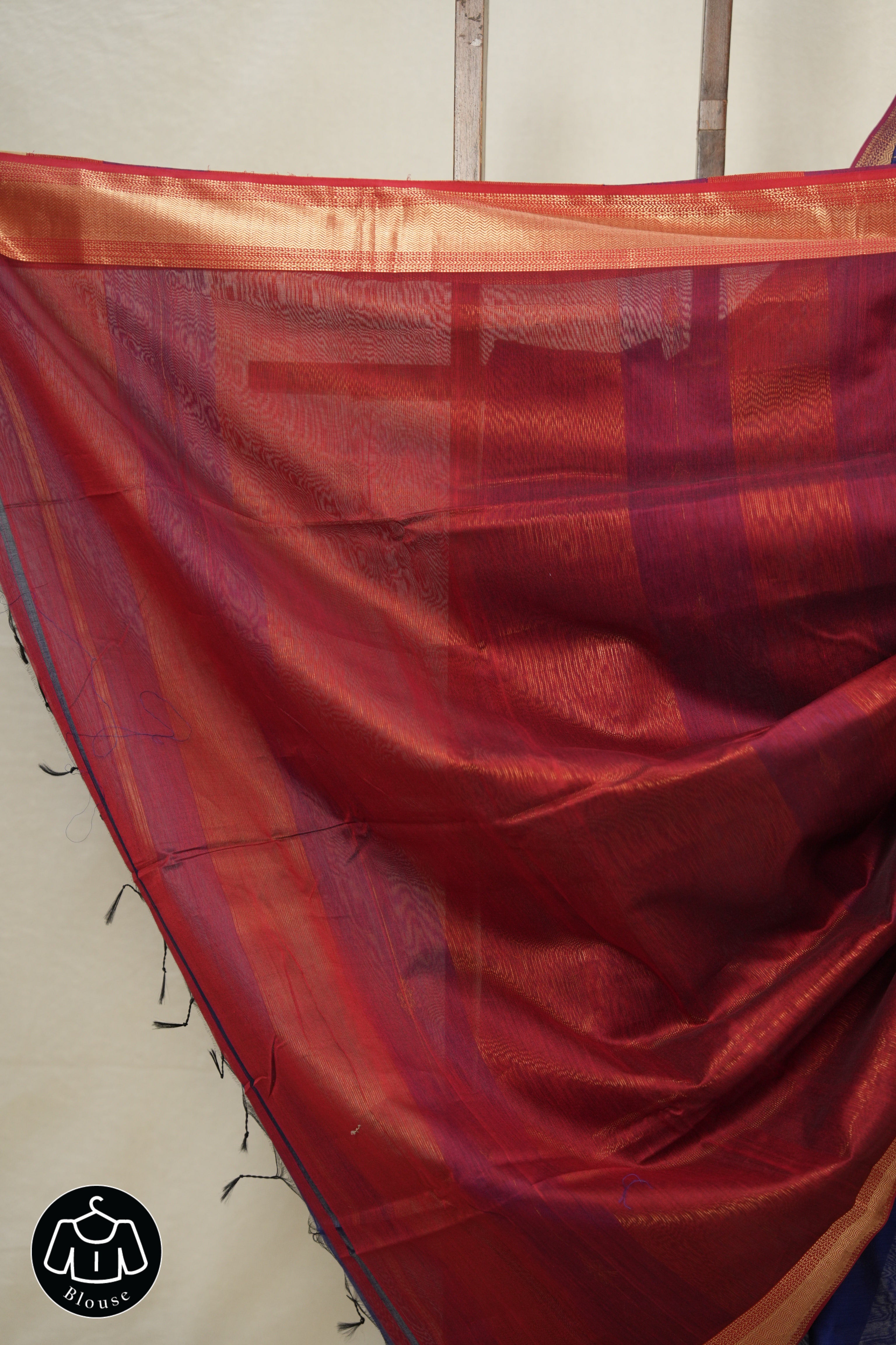 Blue Maheshwari Saree - SRBMS903