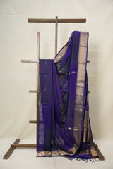 Purple Maheshwari Saree - SRPMS908