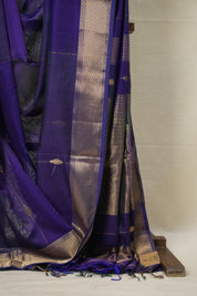 Purple Maheshwari Saree - SRPMS908