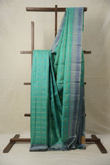 Turquoise Kanjivaram Silk Saree - SRTKSS979