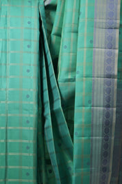 Turquoise Kanjivaram Silk Saree - SRTKSS979