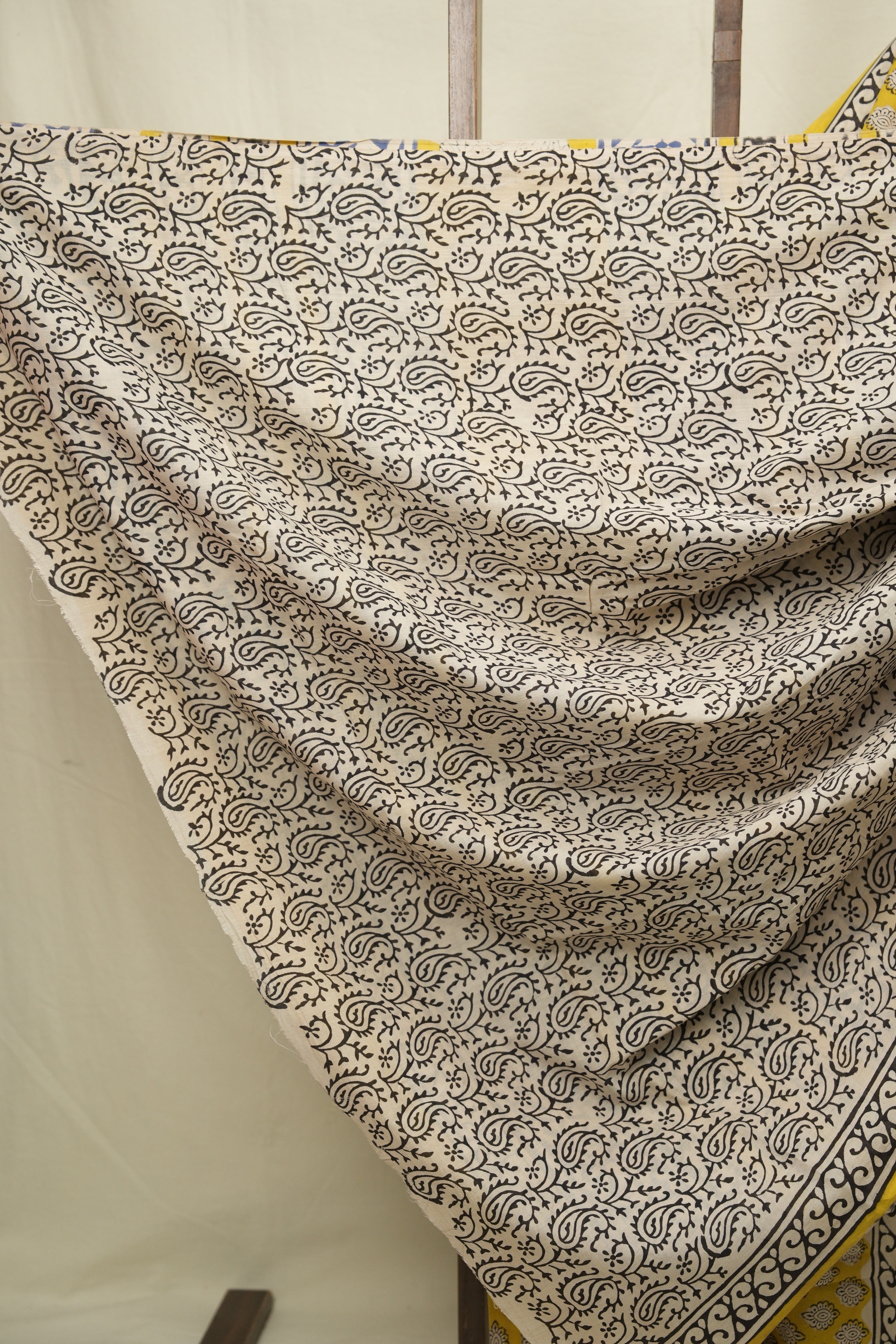Yellow HBP Cotton Saree - SRYCS3403