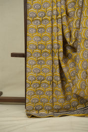 Yellow HBP Cotton Saree - SRYCS3454