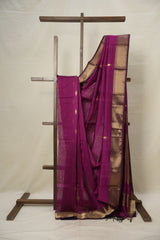 Magenta Maheshwari Saree - SRMMS906