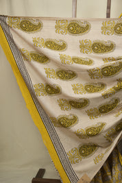 Yellow HBP Cotton Saree - SRYCS3454