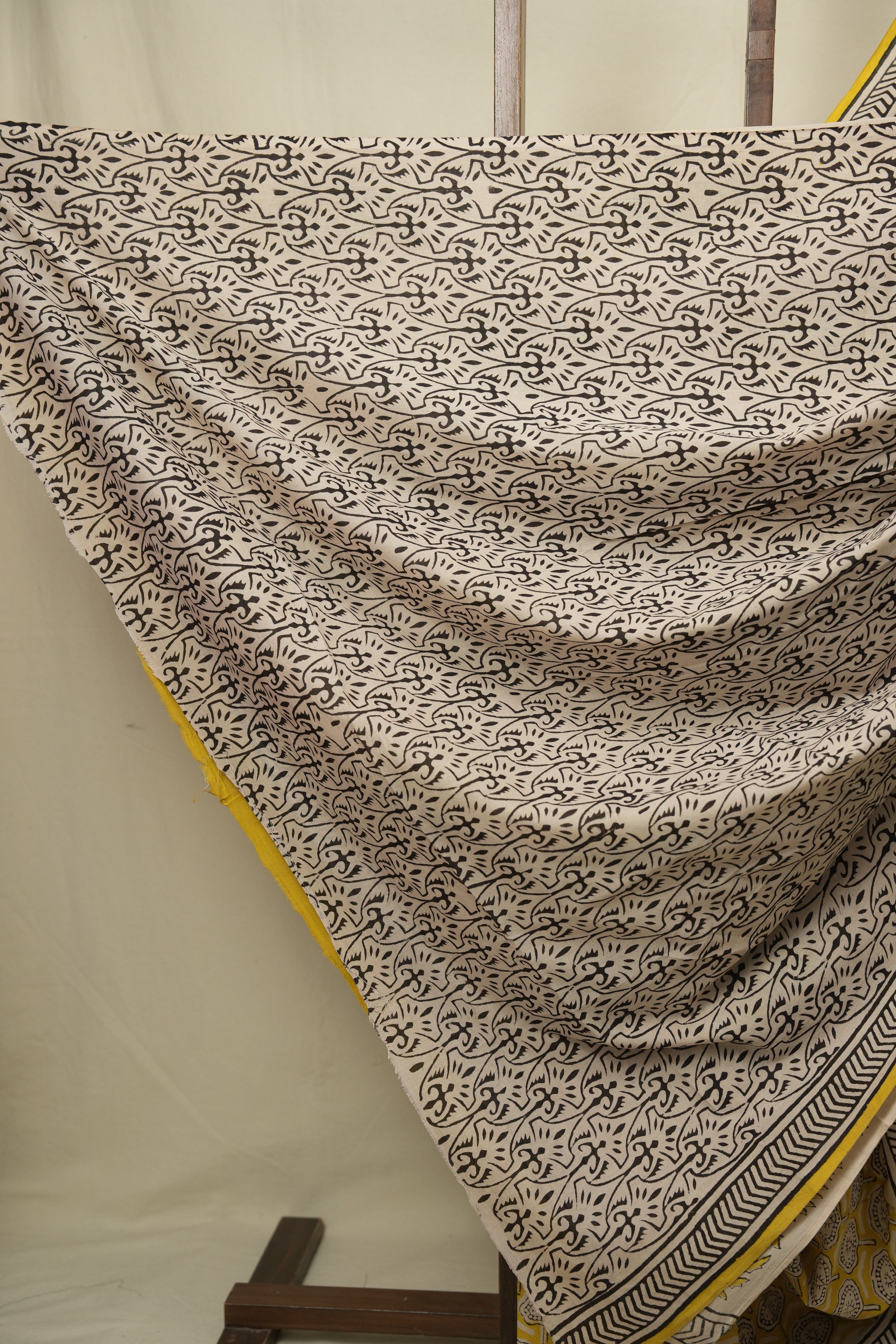 Yellow HBP Cotton Saree - SRYCS3454