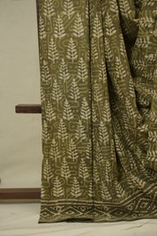 Mehendi HBP Cotton Saree - SRMCS3404
