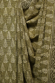 Mehendi HBP Cotton Saree - SRMCS3404