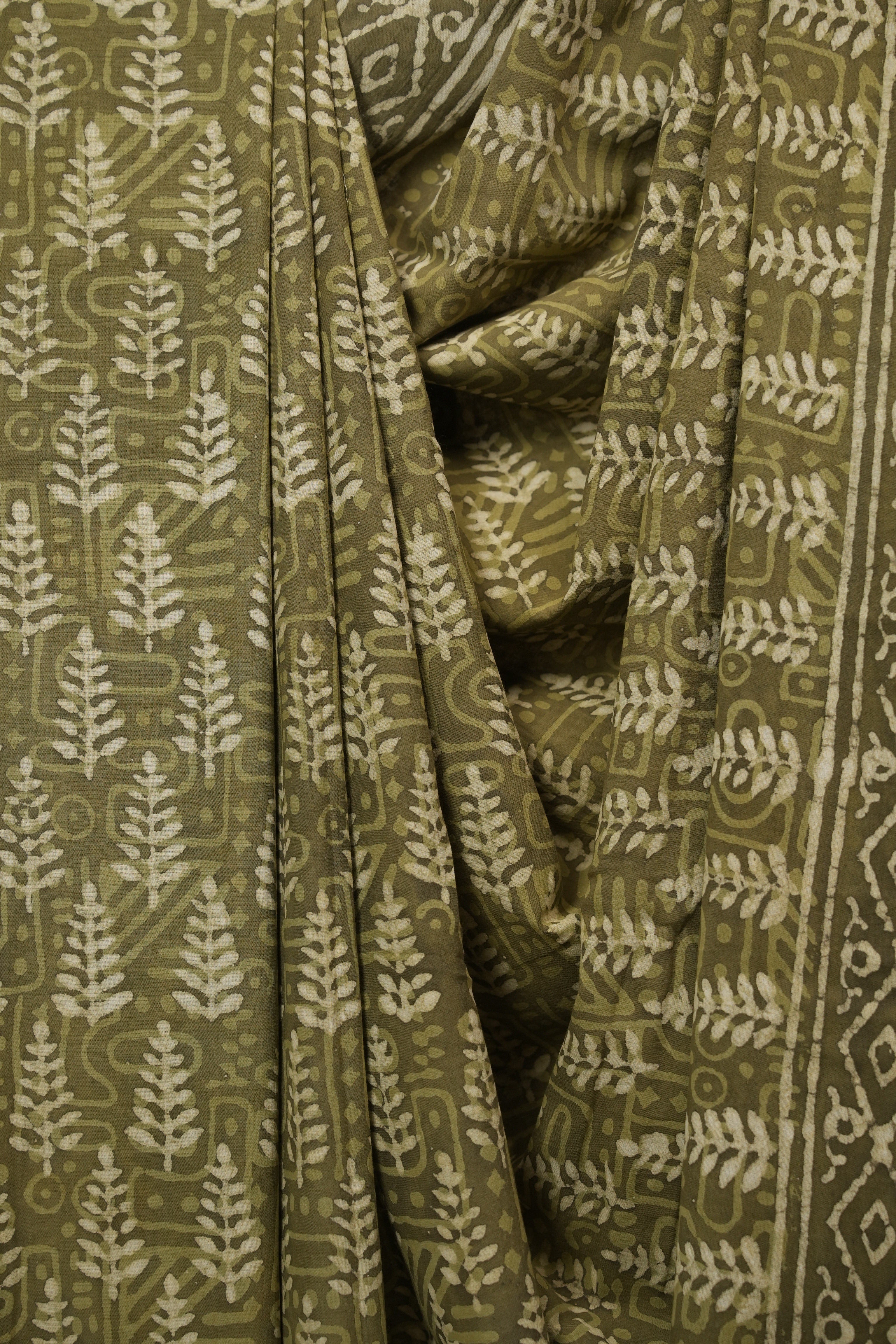 Mehendi HBP Cotton Saree - SRMCS3404