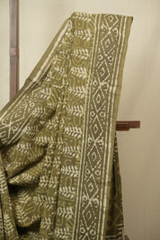 Mehendi HBP Cotton Saree - SRMCS3404