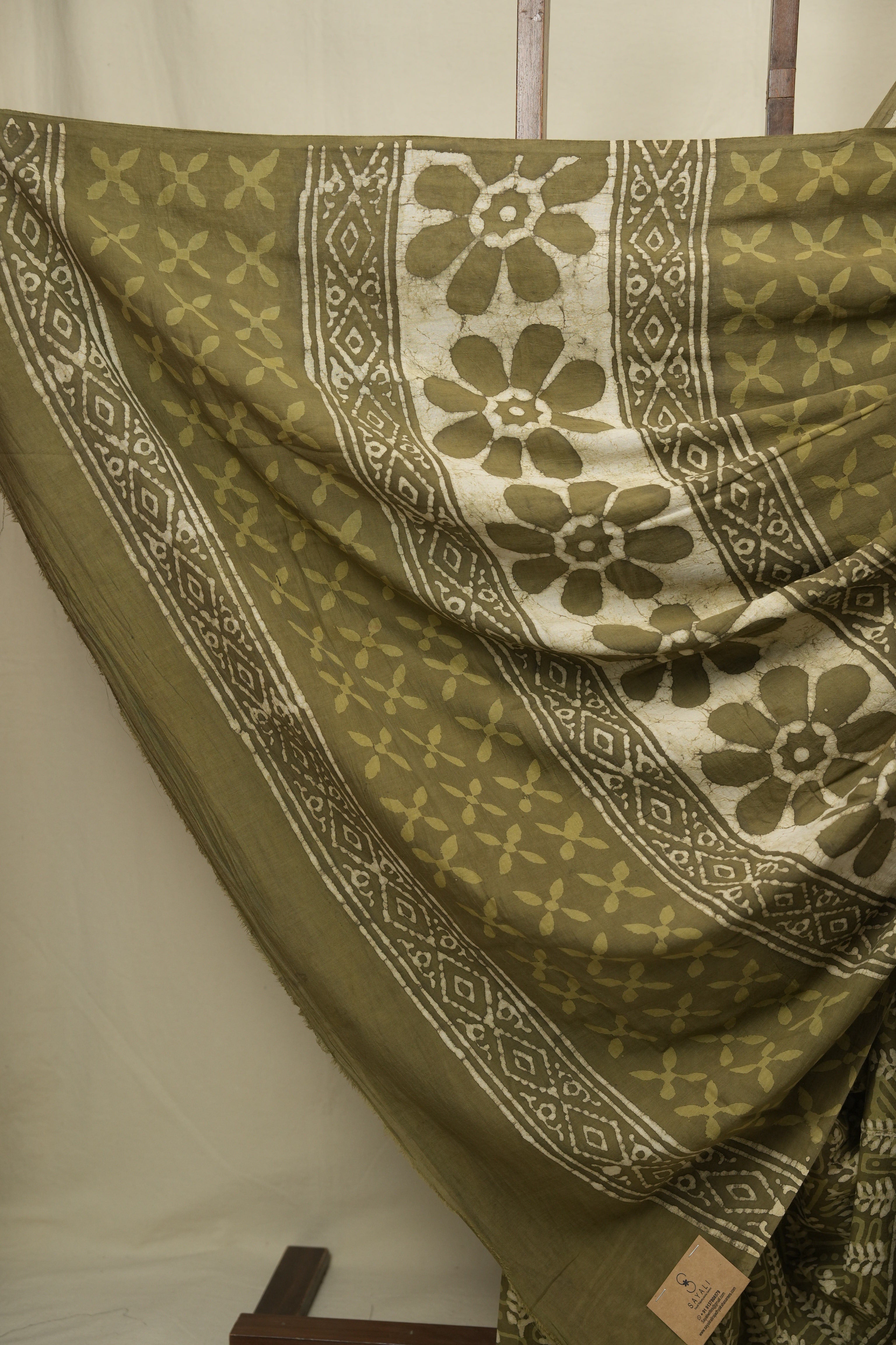 Mehendi HBP Cotton Saree - SRMCS3404