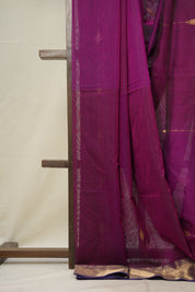 Magenta Maheshwari Saree - SRMMS909
