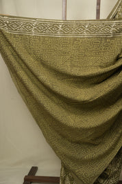 Mehendi HBP Cotton Saree - SRMCS3404