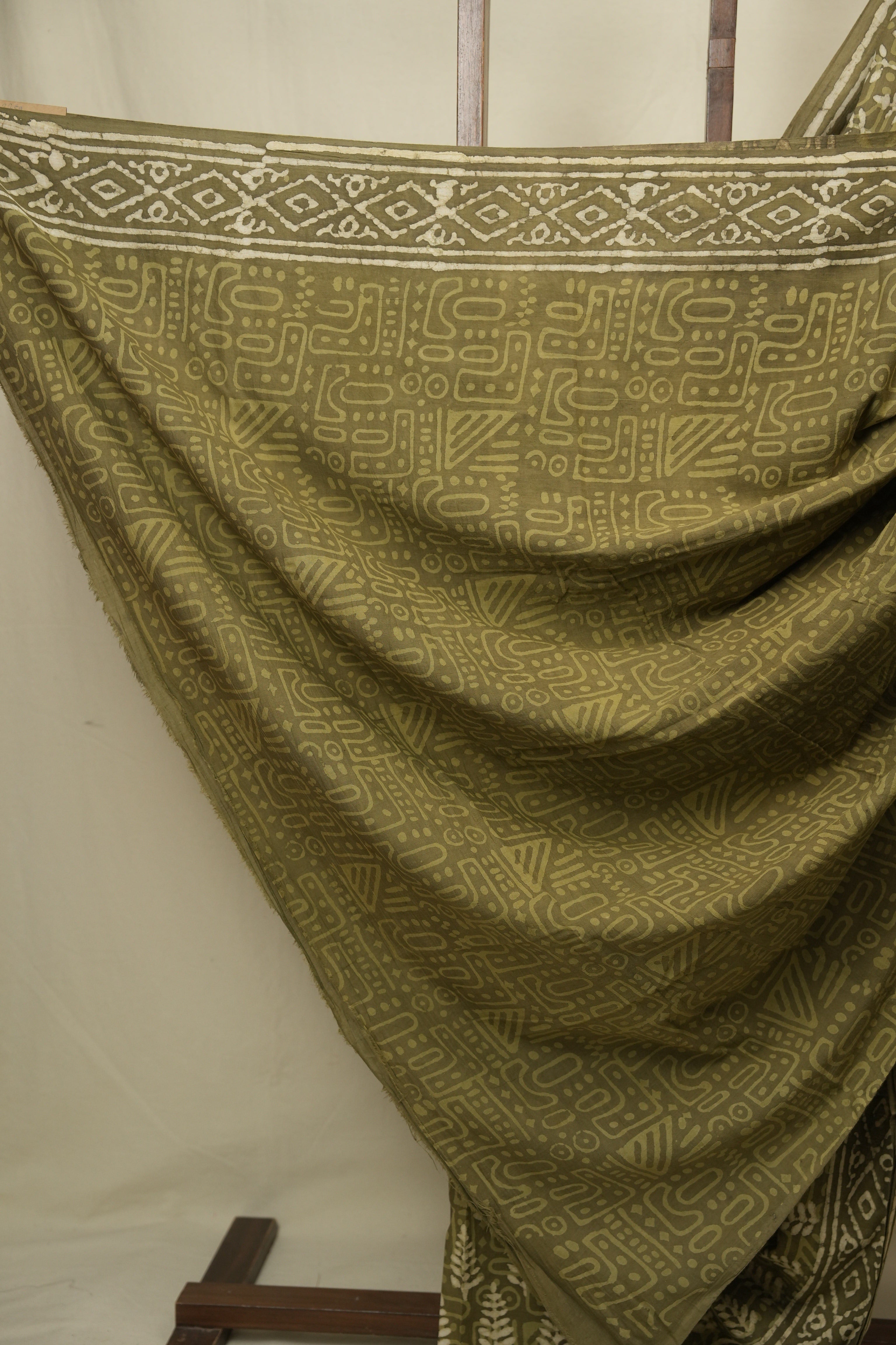 Mehendi HBP Cotton Saree - SRMCS3404