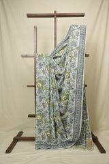 Mint HBP Cotton Saree - SRMCS3405