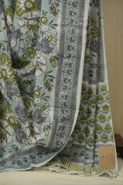 Mint HBP Cotton Saree - SRMCS3405