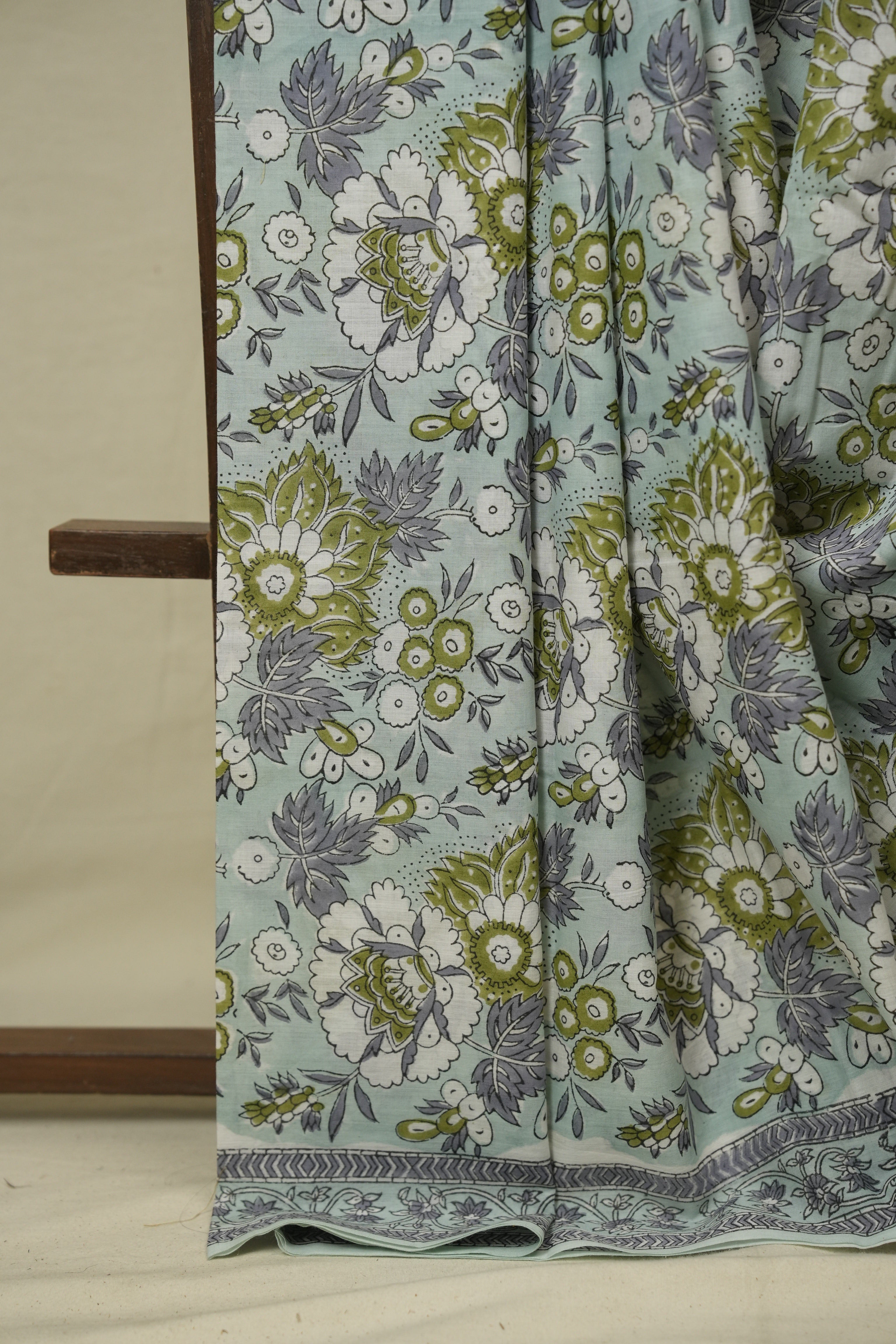 Mint HBP Cotton Saree - SRMCS3405