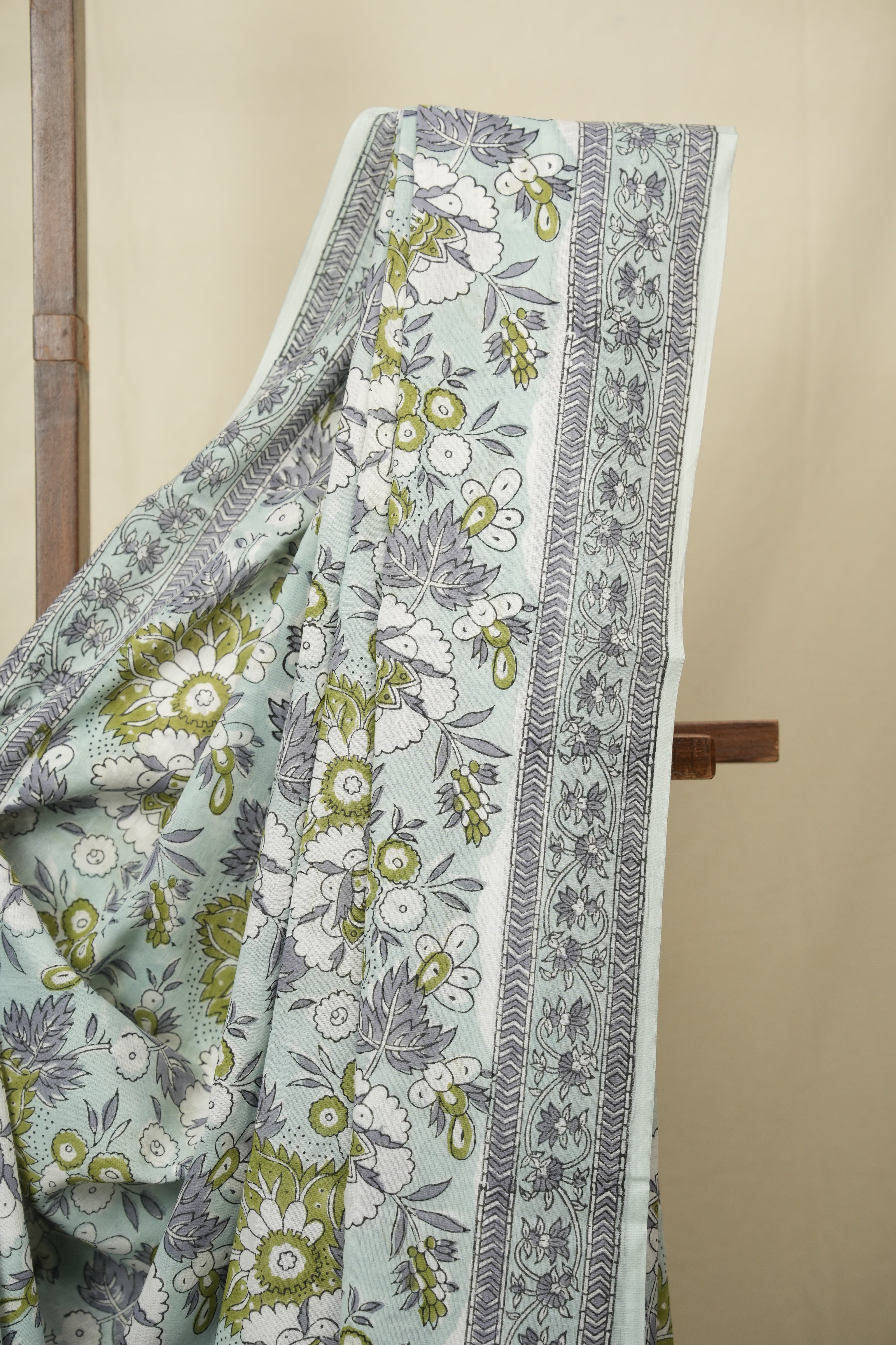 Mint HBP Cotton Saree - SRMCS3405