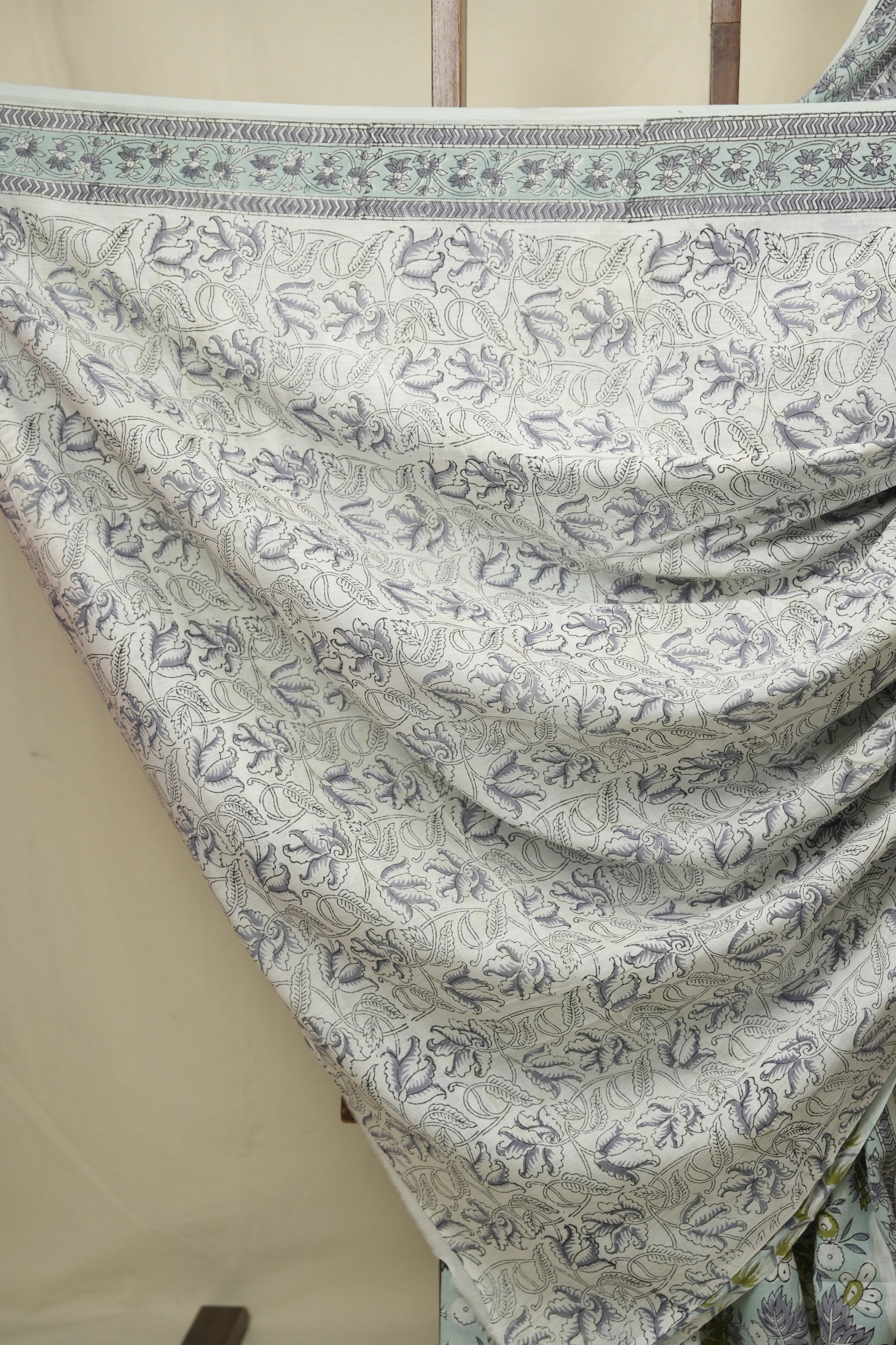 Mint HBP Cotton Saree - SRMCS3405