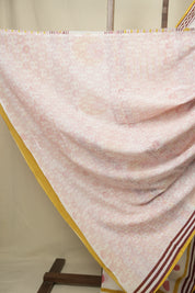 White HBP Cotton Saree - SRWCS3453