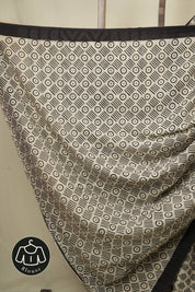 Off White HBP Cotton Saree - SROWCS3457