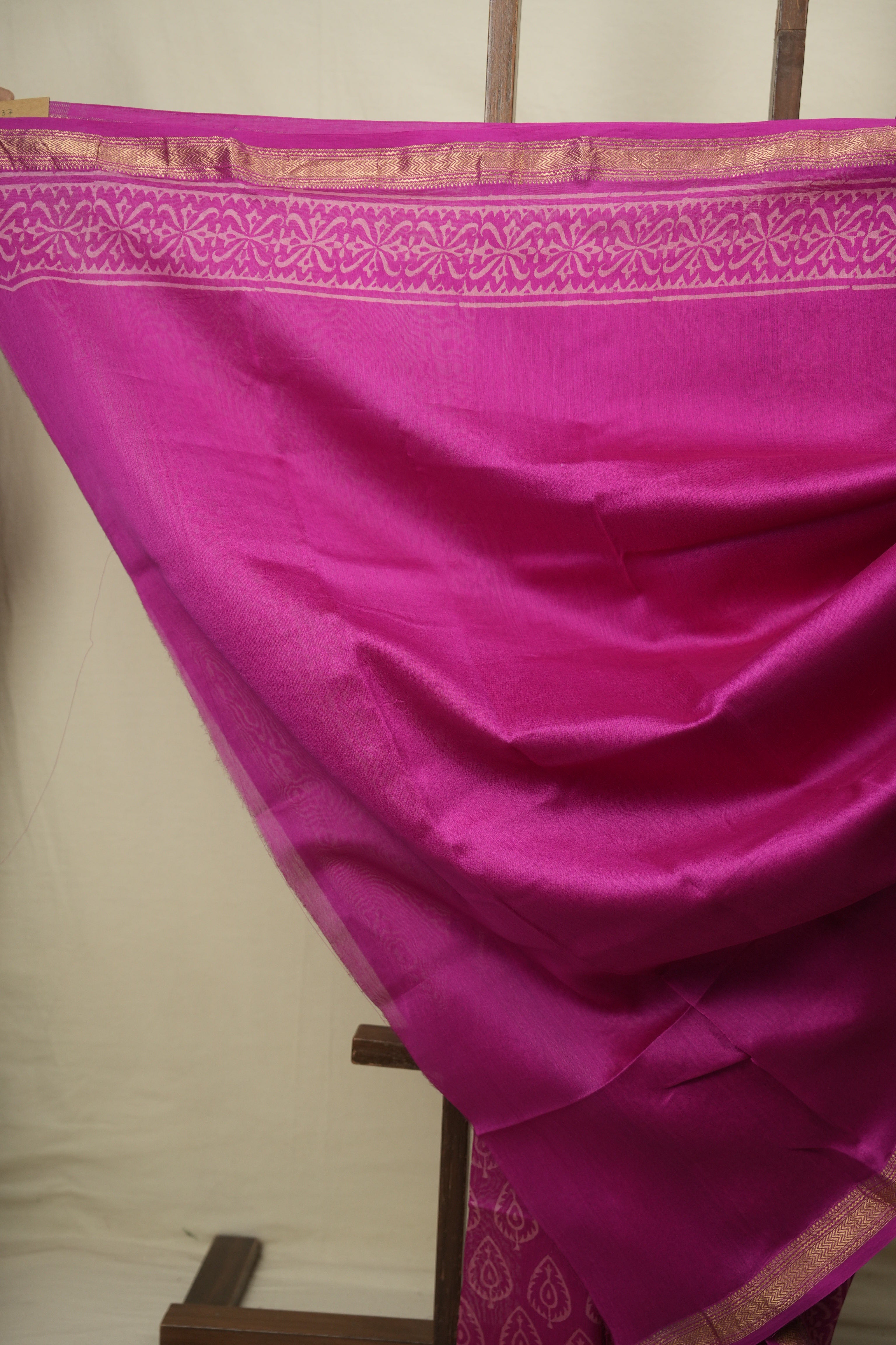 Pink HBP Cotton Silk Saree With Maheshwari Border - SRPCSS1814