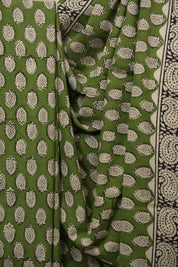 Green HBP Cotton Saree - SRGCS3456
