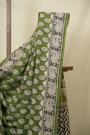 Green HBP Cotton Saree - SRGCS3456