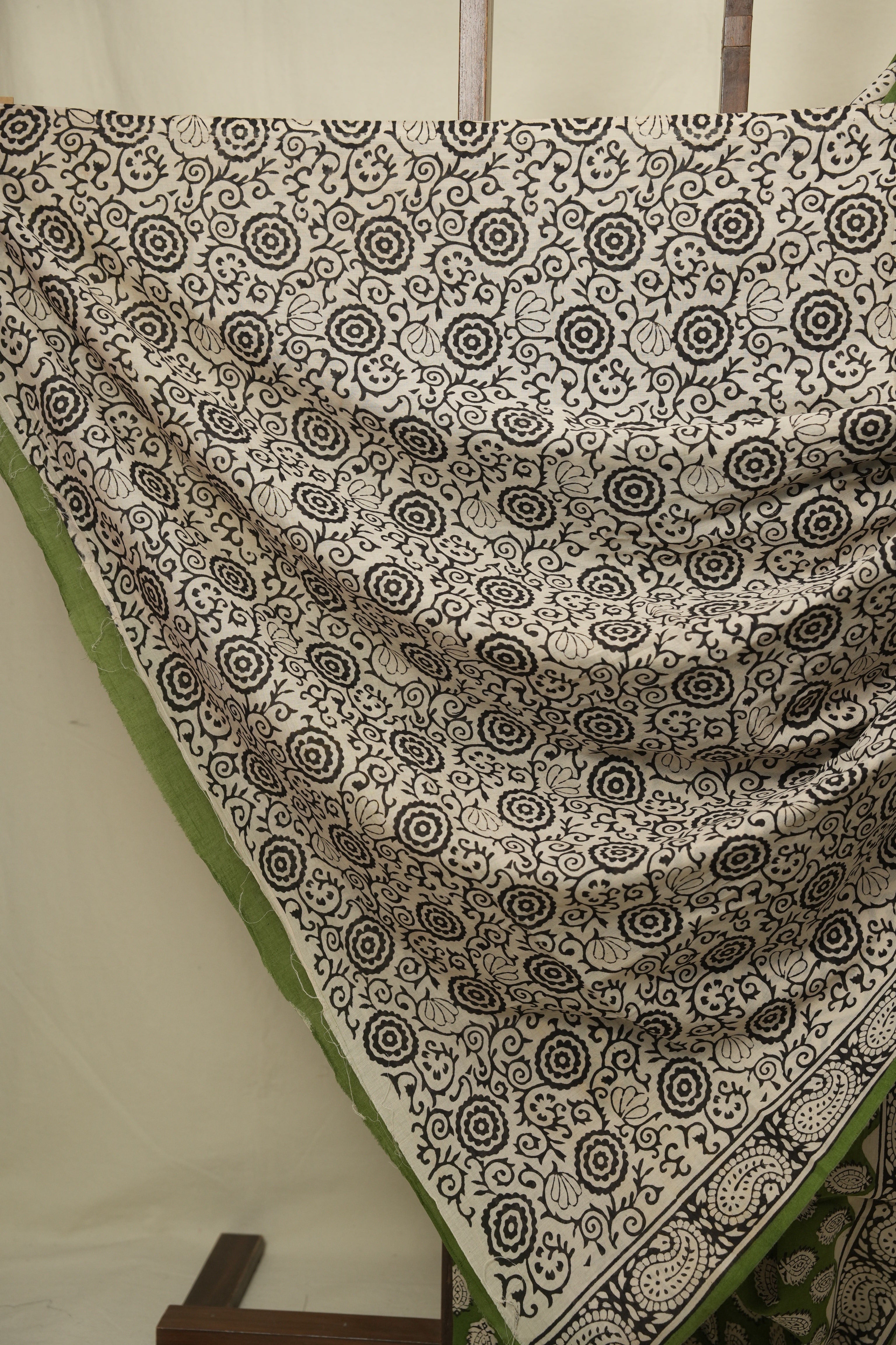 Green HBP Cotton Saree - SRGCS3456
