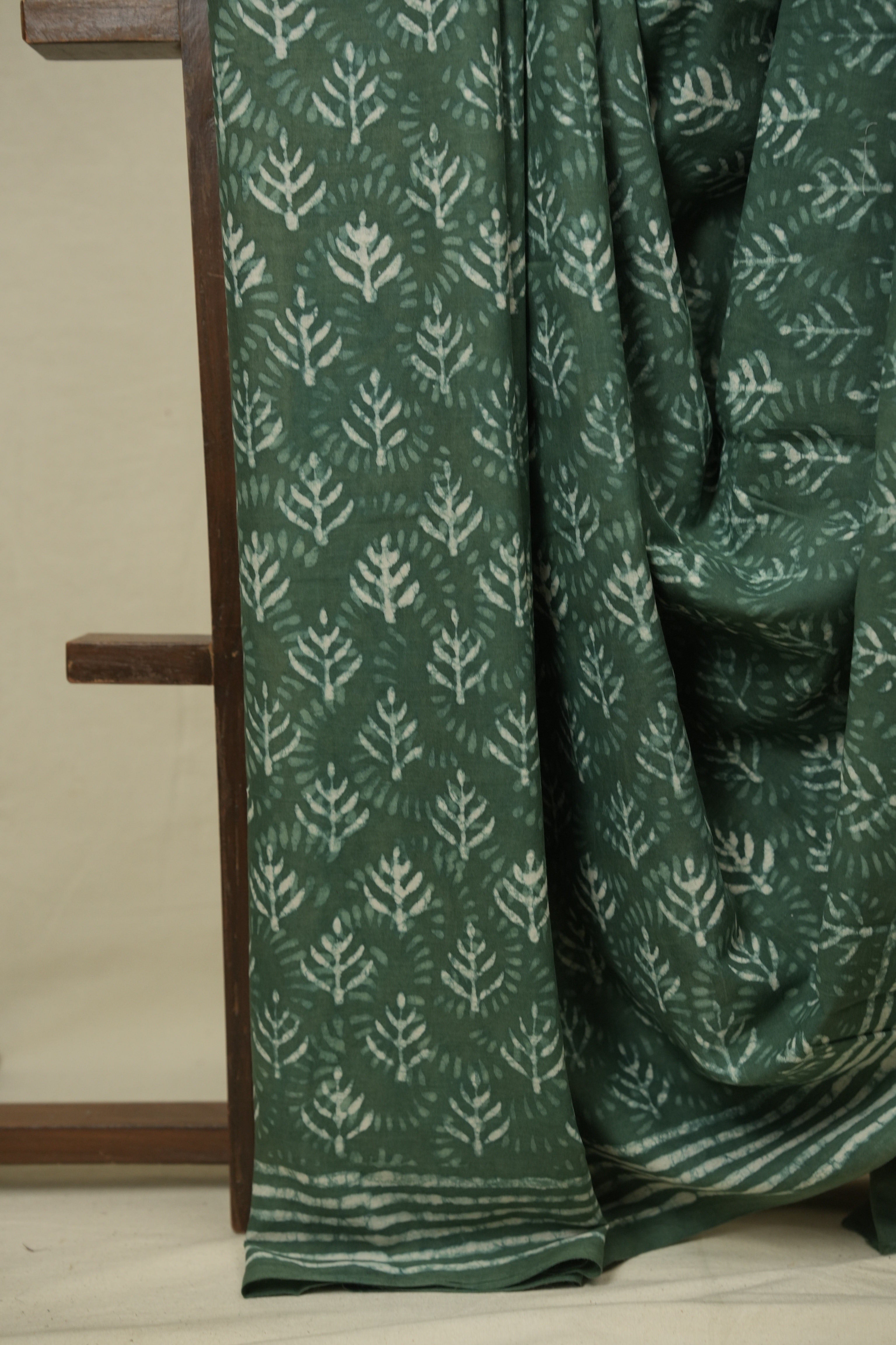 Green HBP Cotton Saree - SRGCS3455