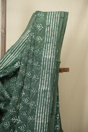 Green HBP Cotton Saree - SRGCS3455