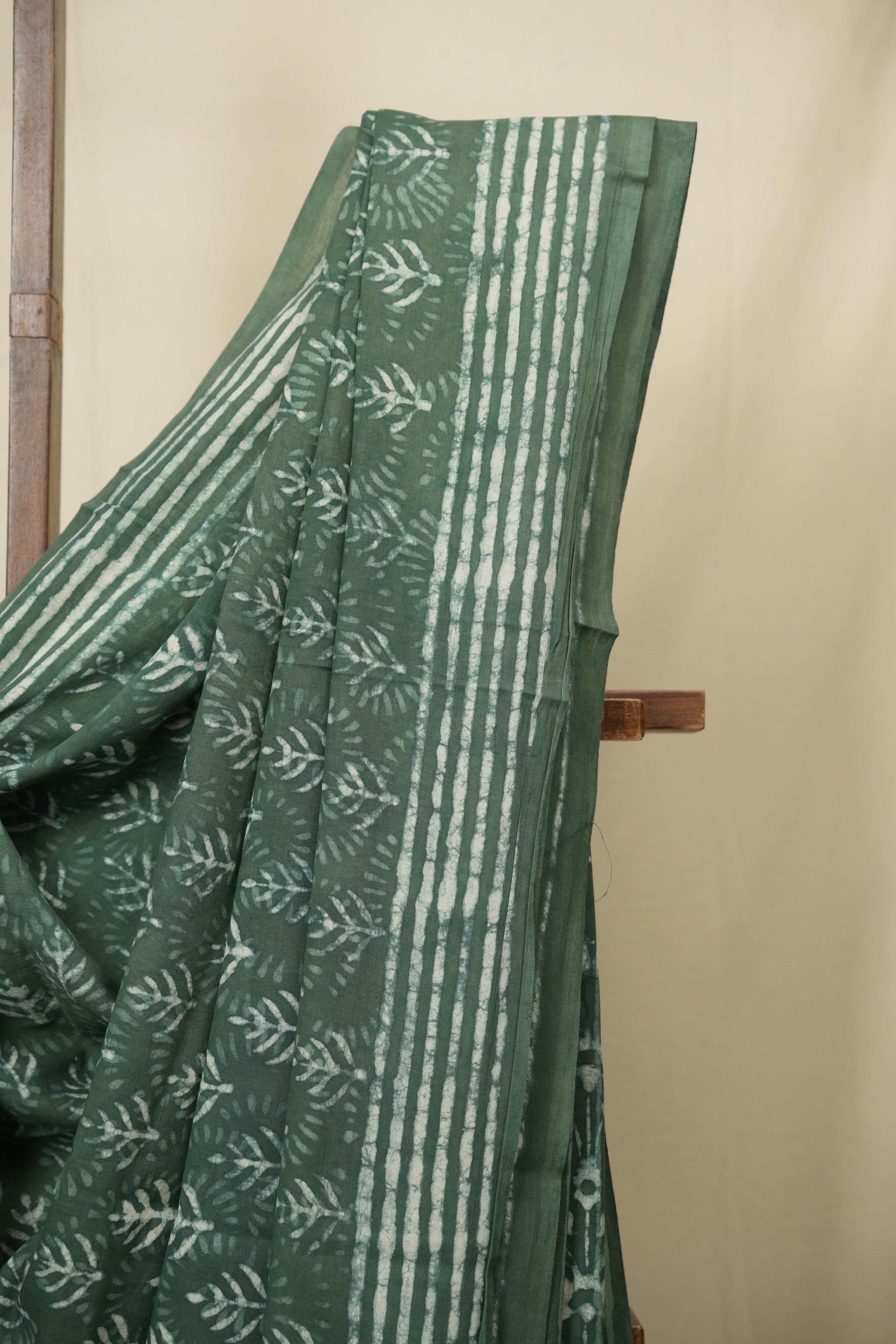 Green HBP Cotton Saree - SRGCS3455