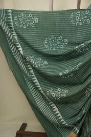 Green HBP Cotton Saree - SRGCS3455