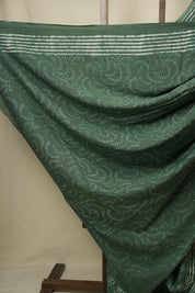 Green HBP Cotton Saree - SRGCS3455