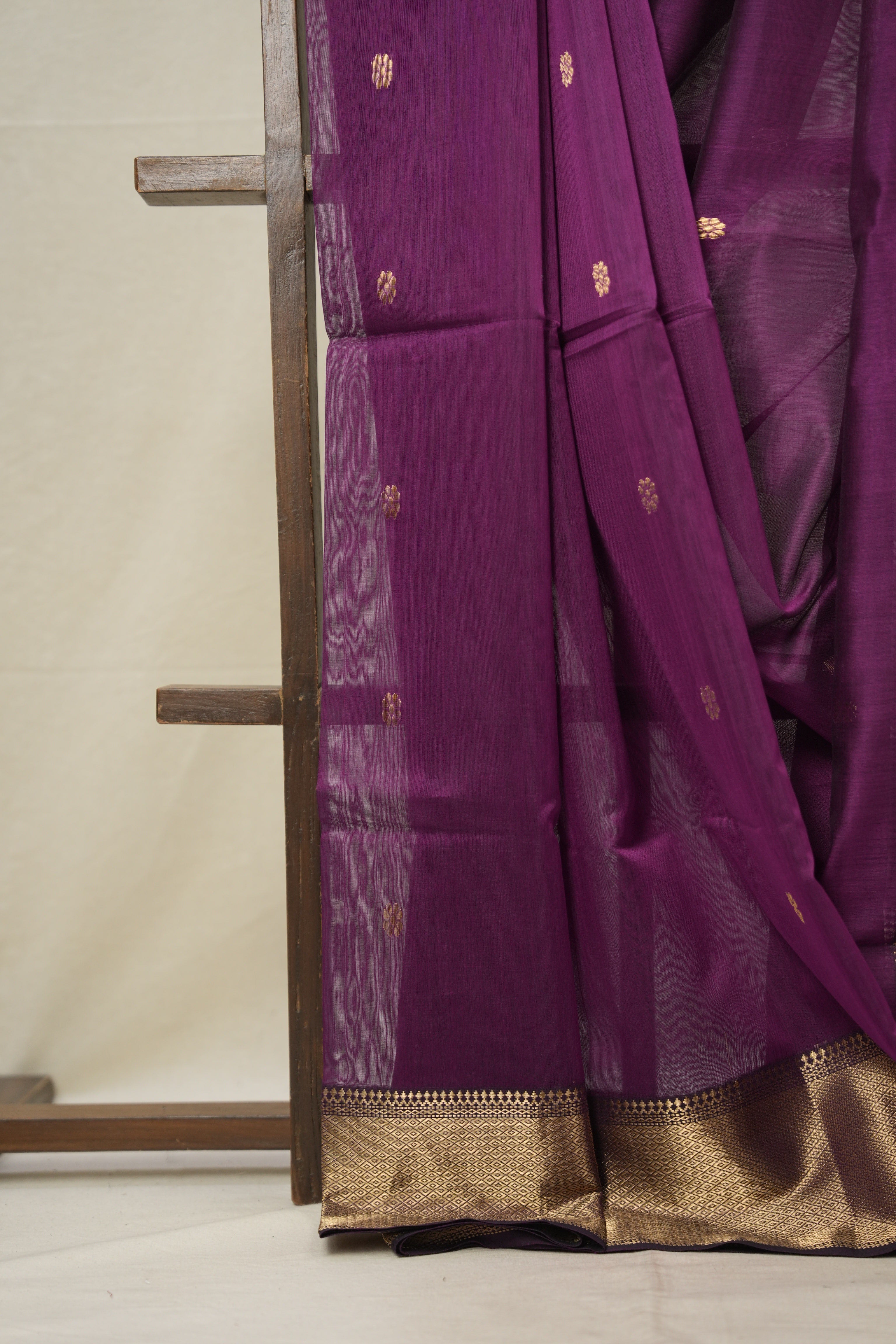 Purple Maheshwari Saree - SRPMS912