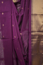 Purple Maheshwari Saree - SRPMS912