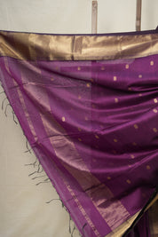 Purple Maheshwari Saree - SRPMS912
