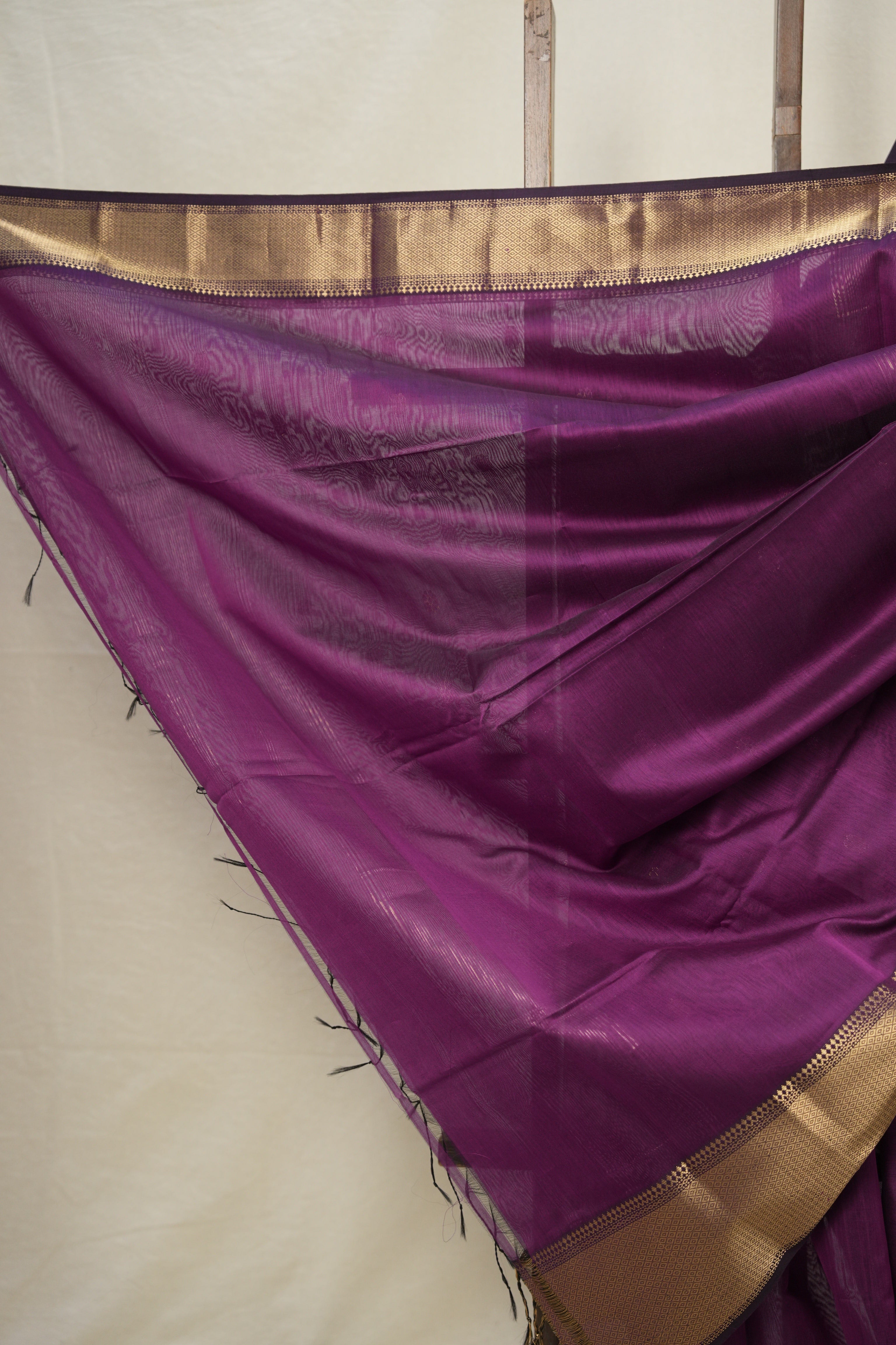 Purple Maheshwari Saree - SRPMS912