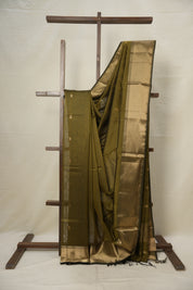 Mehandi Green Maheshwari Saree - SRMGMS915