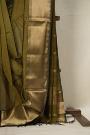 Mehandi Green Maheshwari Saree - SRMGMS915