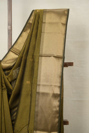 Mehandi Green Maheshwari Saree - SRMGMS915