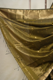 Mehandi Green Maheshwari Saree - SRMGMS915