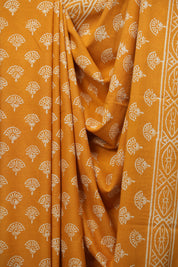 Orange HBP Cotton Saree - SROCS3407