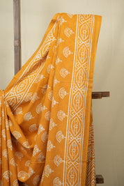 Orange HBP Cotton Saree - SROCS3407