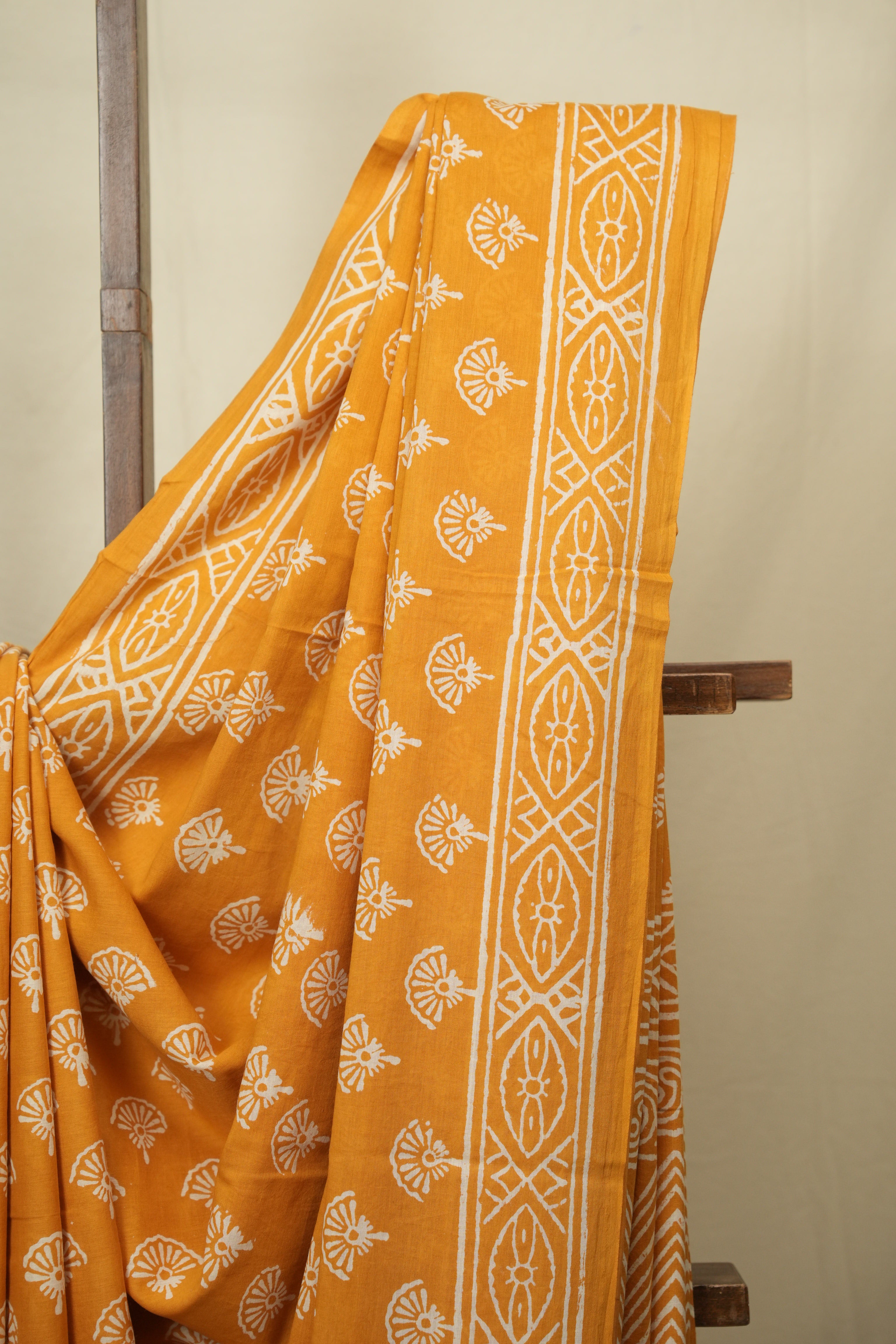 Orange HBP Cotton Saree - SROCS3407